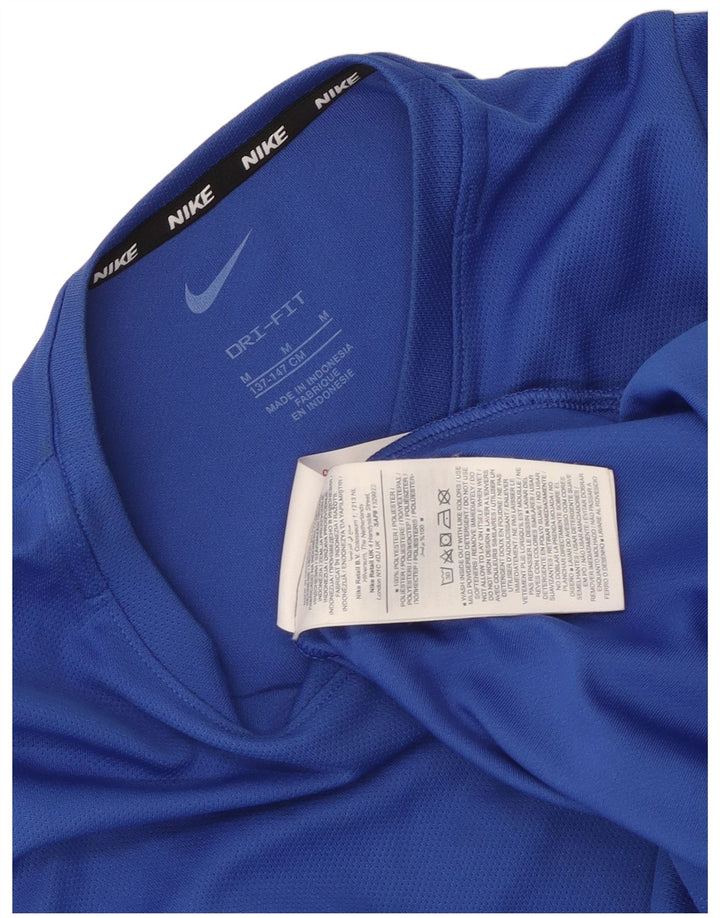 Nike Camiseta Dri Fit para niños 10-11 años Azul Medio Poliéster