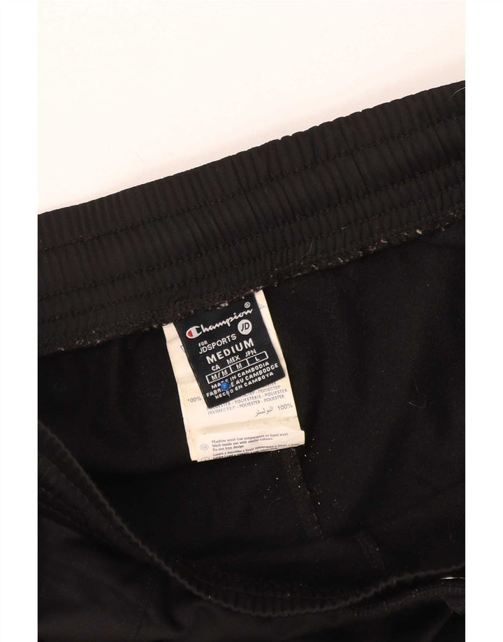 Champion Pantalones De Chándal Gráficos Para Mujer UK 44 Mediano Negro Poliéster