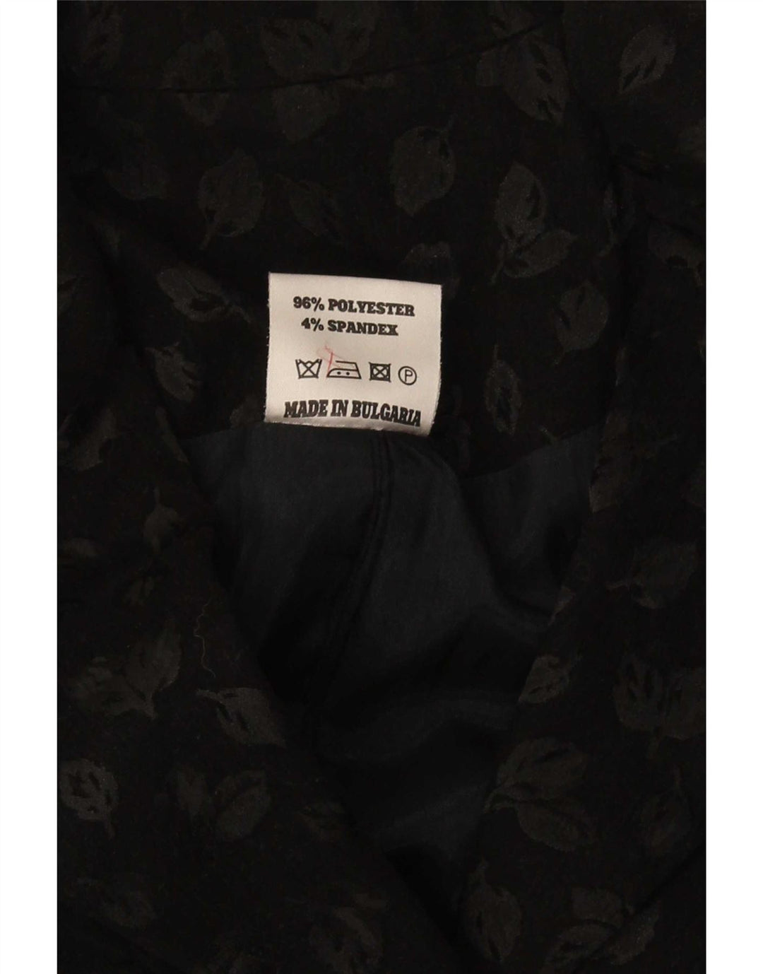 Vintage mujer longline 6 botón Blazer chaqueta IT 40 pequeño negro floral