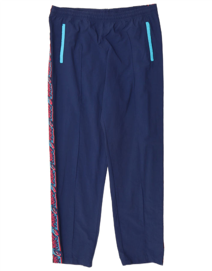 Asics Hombre Pantalones De Chándal Gráfico IT 50 Medium Azul Marino Colorblock