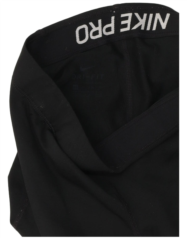 NIKE Mujer Dri Fit Graphic Leggings UK 4 XS Negro