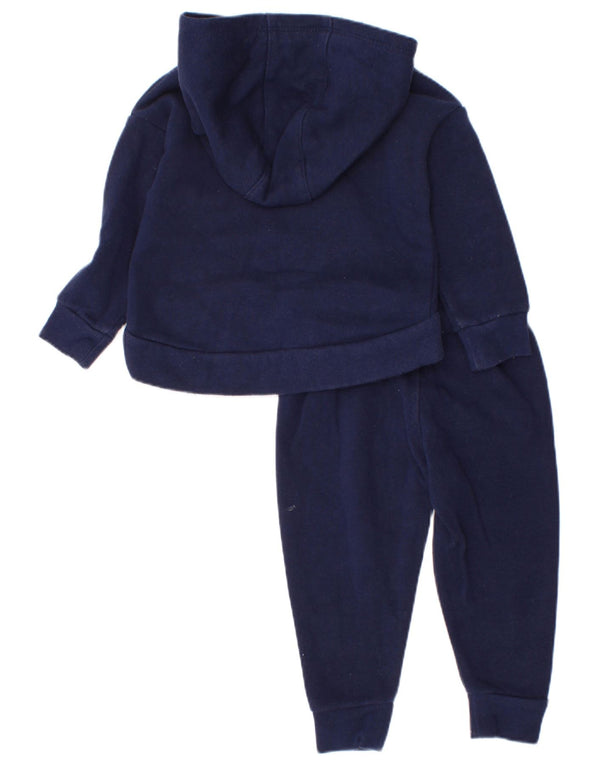 Nike Chándal completo con capucha y gráfico para bebés de 9 a 12 meses, algodón azul marino