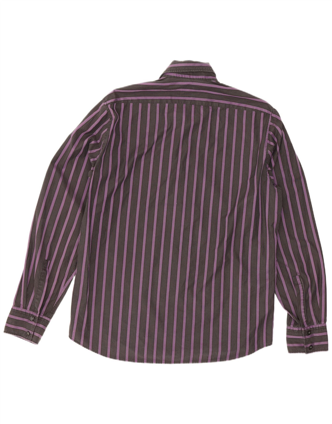 Camisas HUGO BOSS Hombre | Camisa de corte clásico de algodón a rayas violeta medio