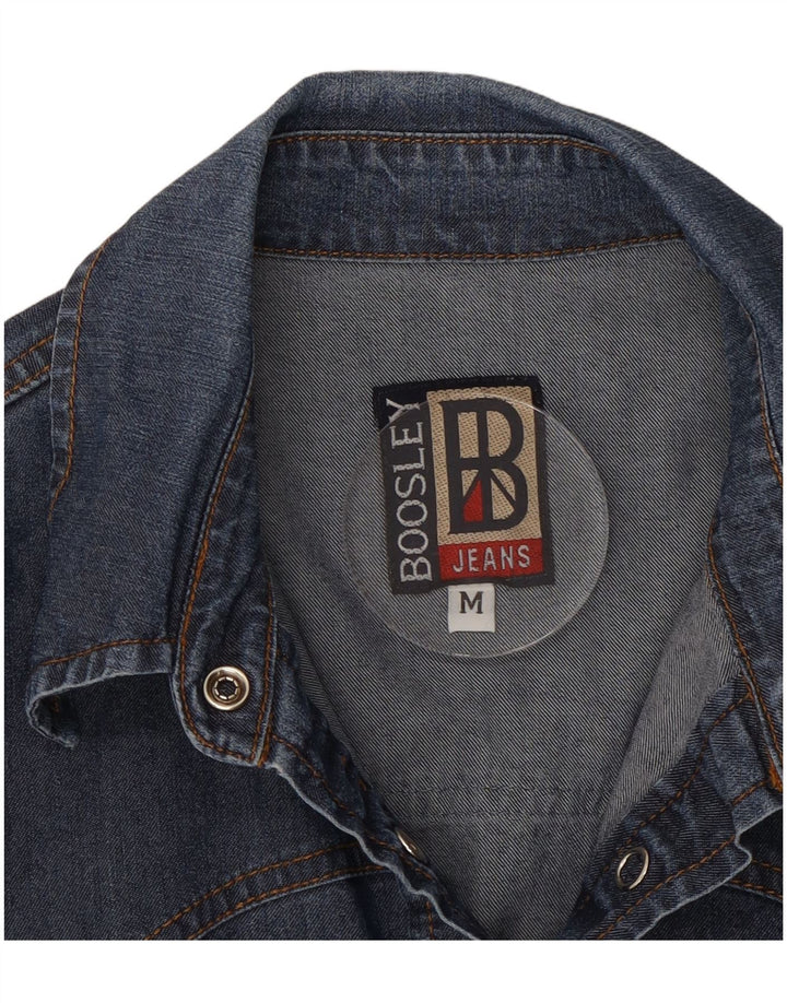 BOOSLEY Camisa vaquera para mujer UK 40 Algodón azul medio