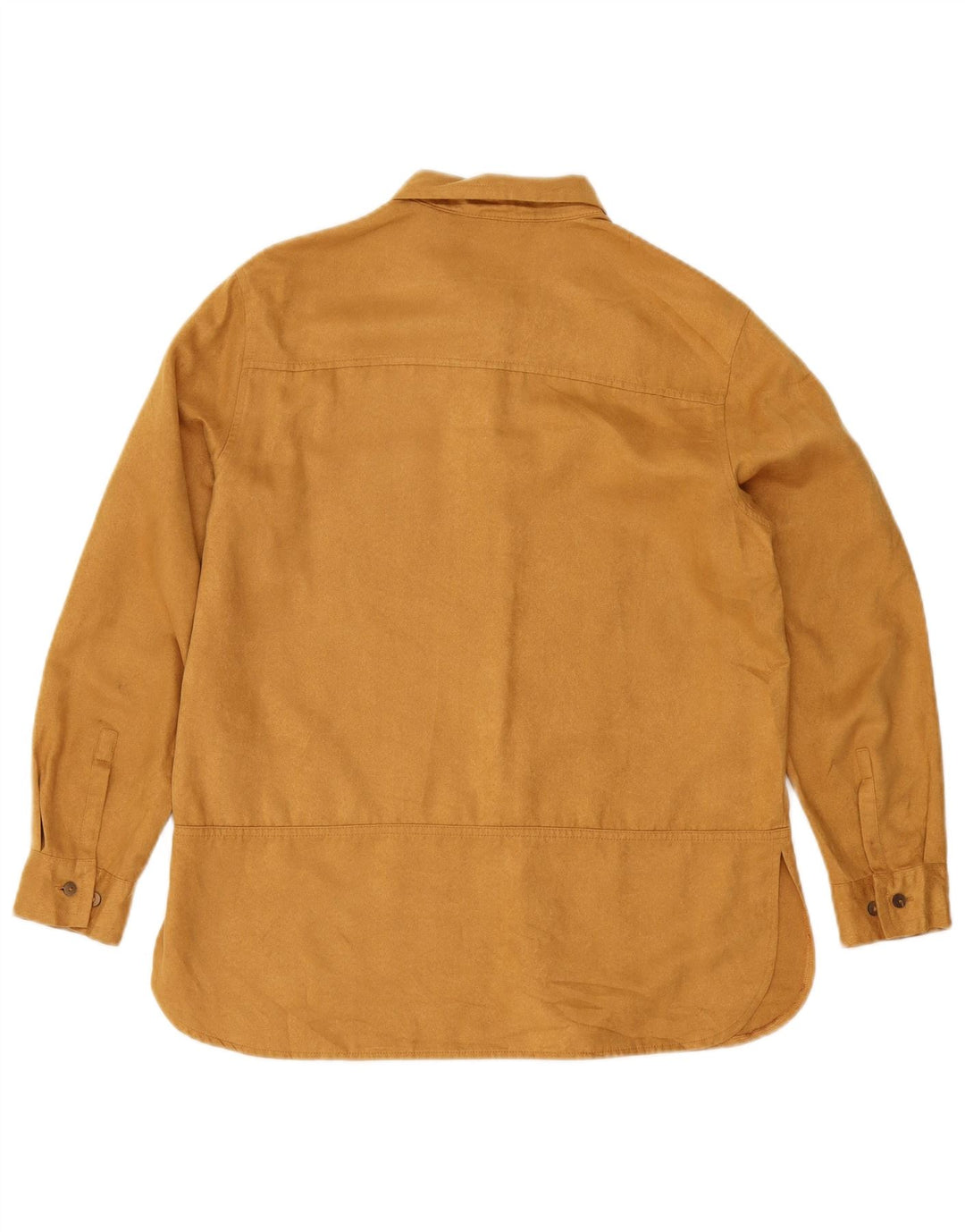 Marks & Spencer Camisa de ante sintético para mujer UK 10 Small Beige Poliéster