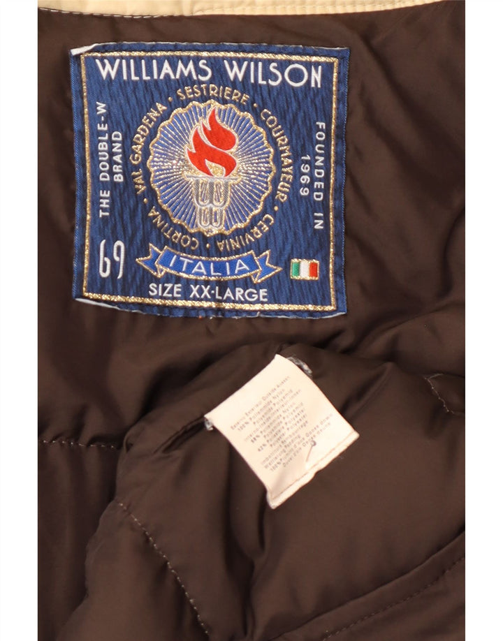 Williams Wilson Chaqueta acolchada para hombre UK 44 2XL Beige Poliamida