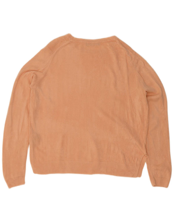 Marks & Spencer Suéter tipo jersey con cuello barco para mujer UK 46 Grande Acrílico rosa