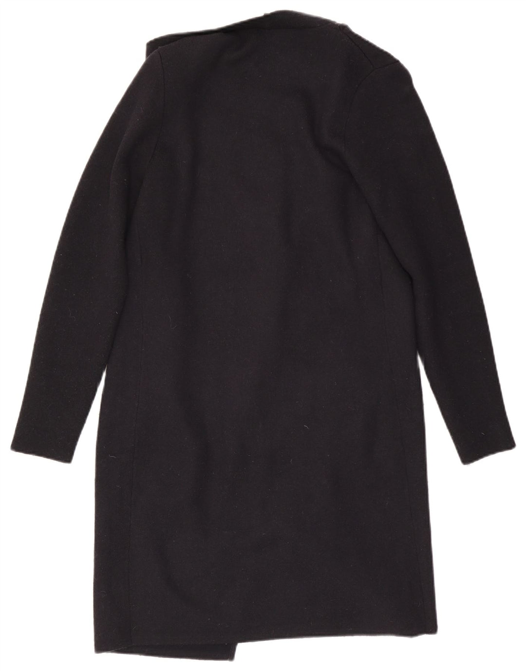 MINT VELVET Suéter tipo cárdigan abierto largo para mujer UK 40 Mediano Negro