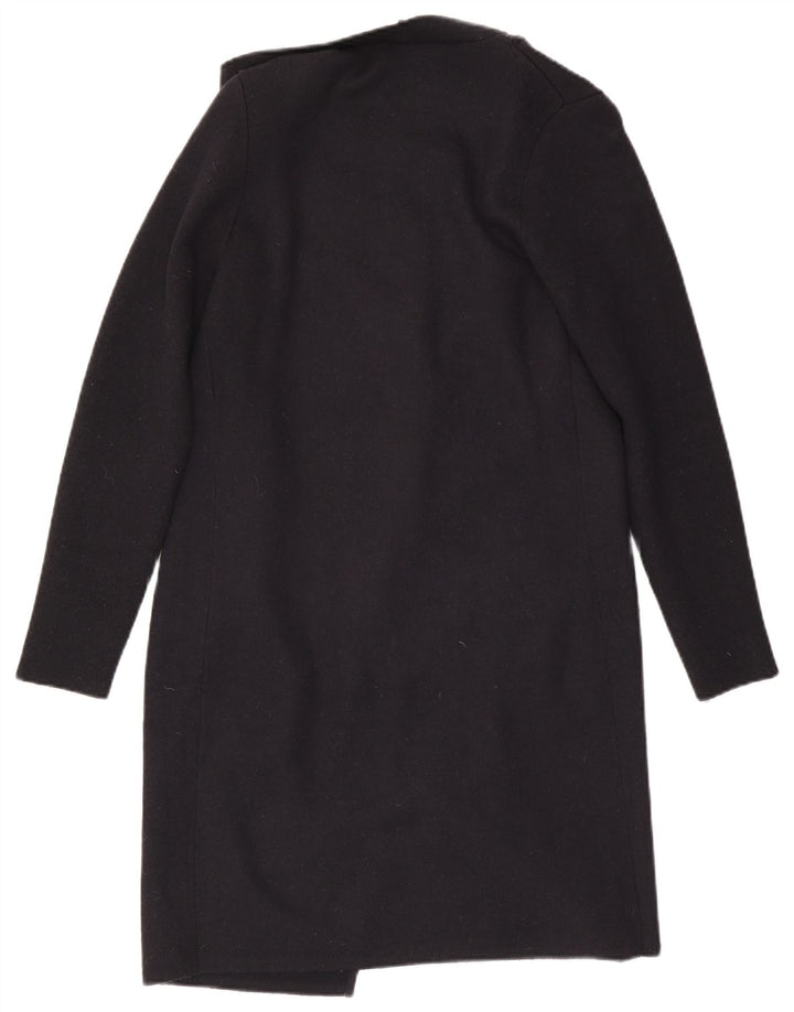 MINT VELVET Suéter tipo cárdigan abierto largo para mujer UK 40 Mediano Negro