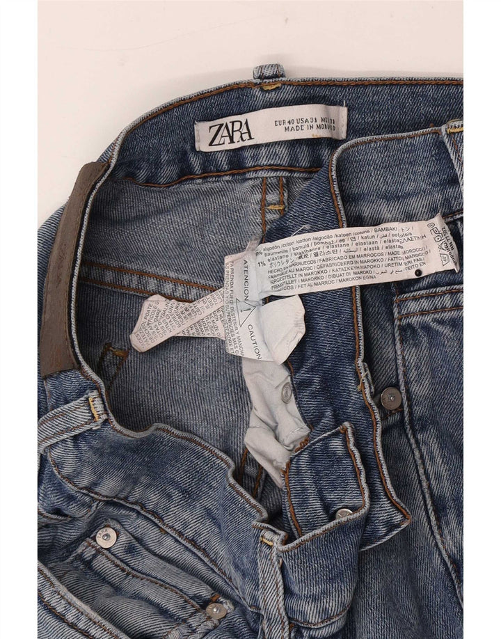 Zara Hombre Slim Jeans Medium W31 L29 Algodón Azul