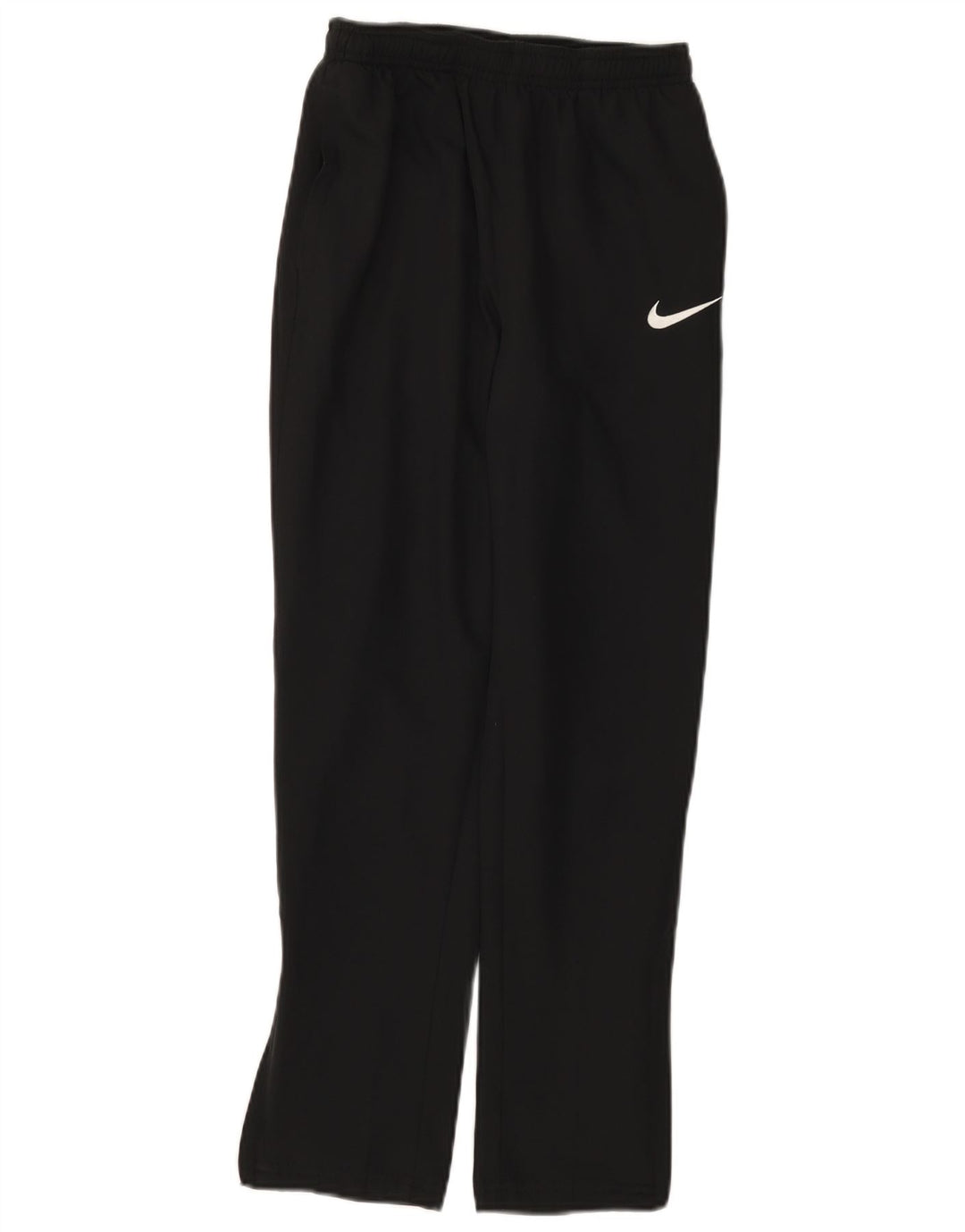Nike Pantalones cortavientos Dri Fit para niños 12-13 años Grande Negro Poliéster