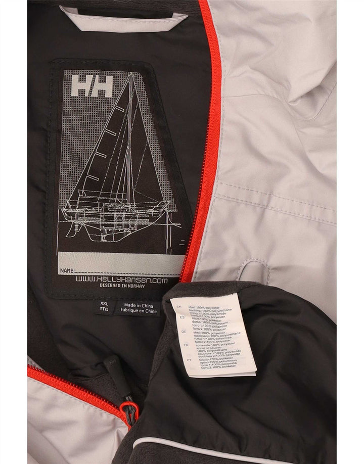 Helly Hansen Chaqueta impermeable para hombre Sailwear Graphic UK 44 2XL Poliéster gris