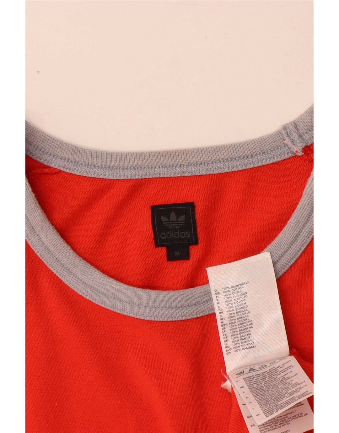 Adidas - Camiseta gráfica para hombre, color rojo medio, algodón