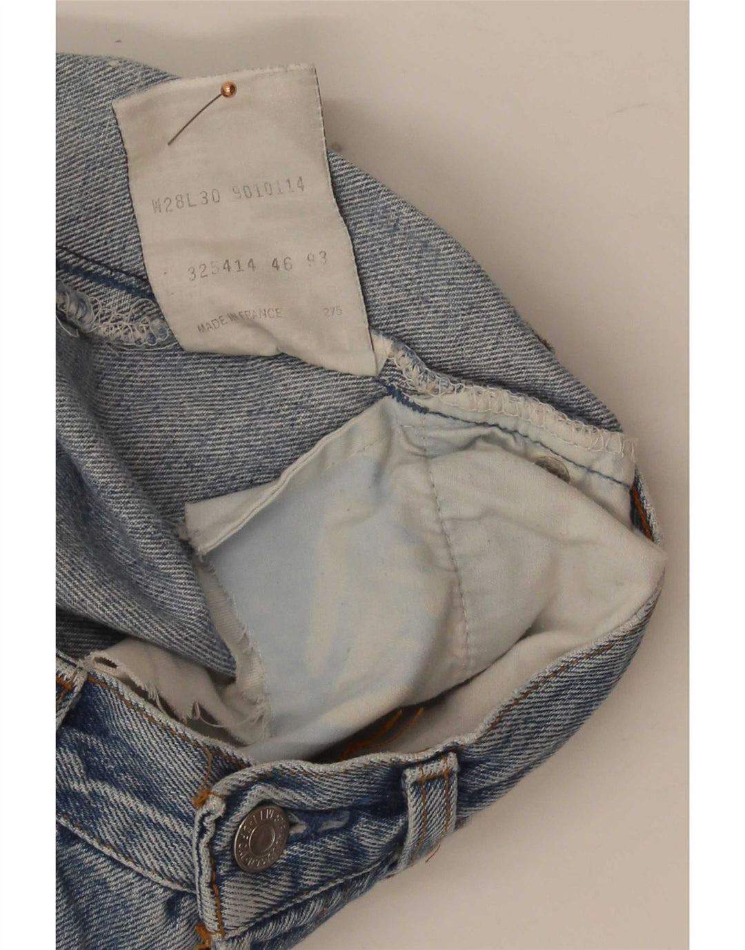Levi's Mujer Shorts De Mezclilla Desgastados W28 Algodón Azul Medio