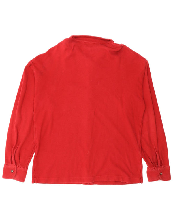 Camisa Hombre Trussardi XL Algodón Rojo