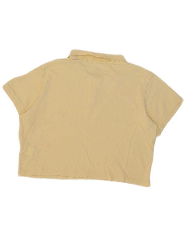Puma Polo corto para mujer UK 18 XL Algodón amarillo