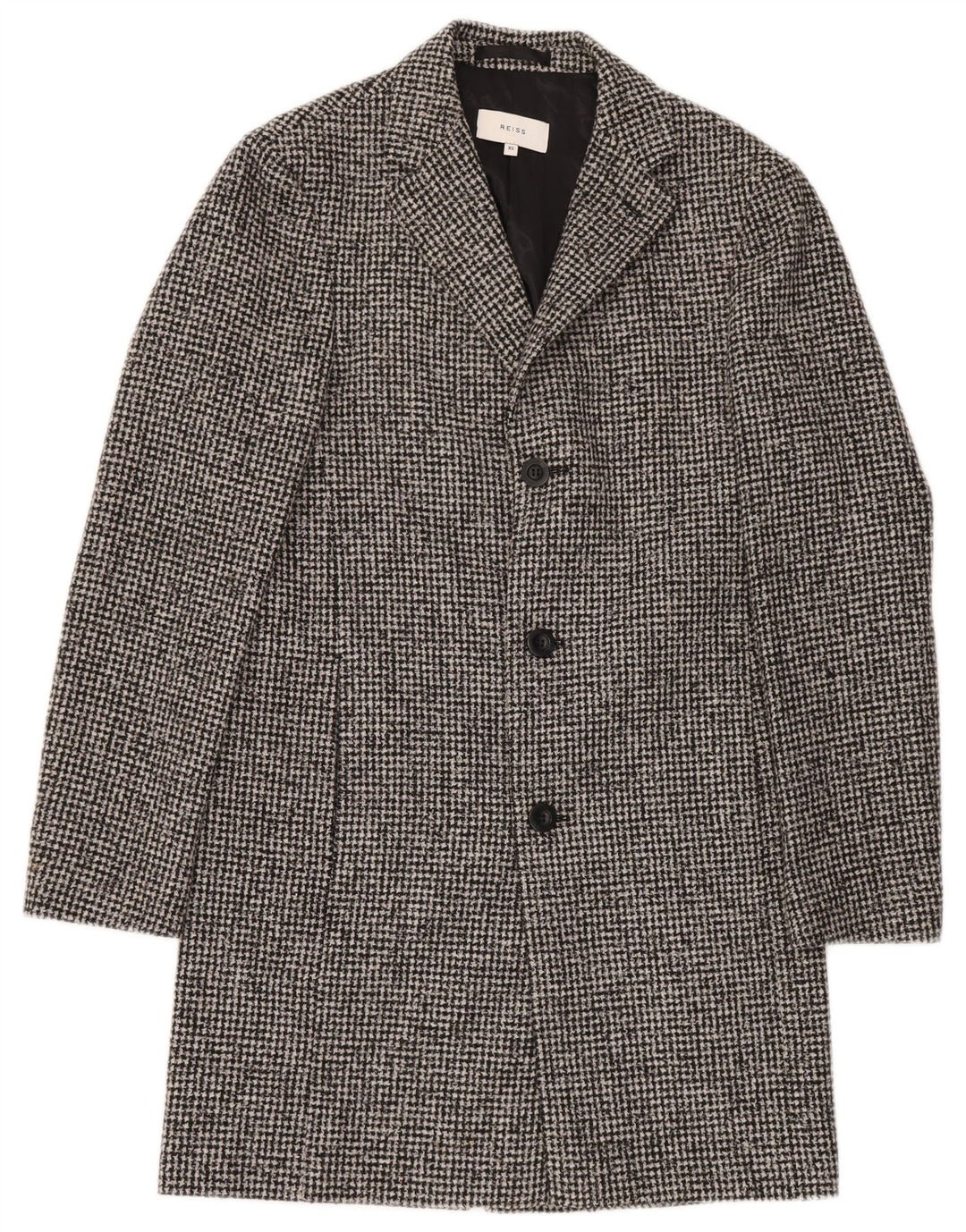 Abrigo Reiss para hombre UK 34 XS Poliéster de pata de gallo gris
