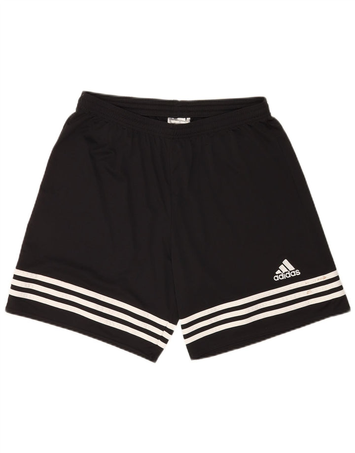 ADIDAS Pantalones cortos deportivos Climalite para hombre Poliéster negro grande