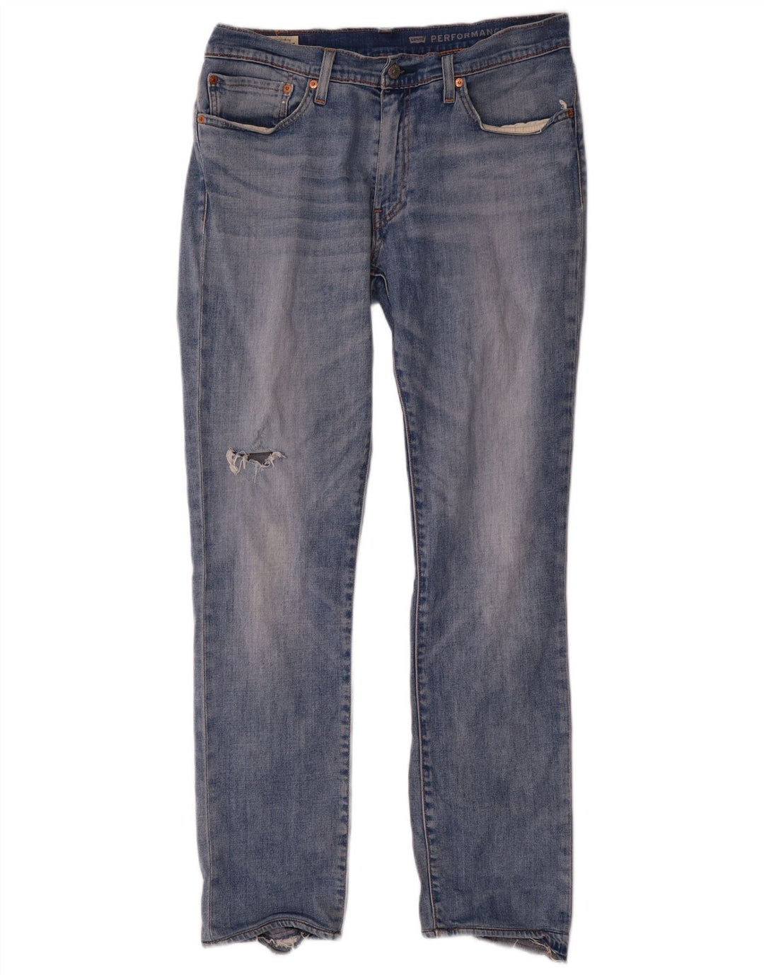 Vaqueros ajustados desgastados para hombre Levi's W34 L32 Algodón azul