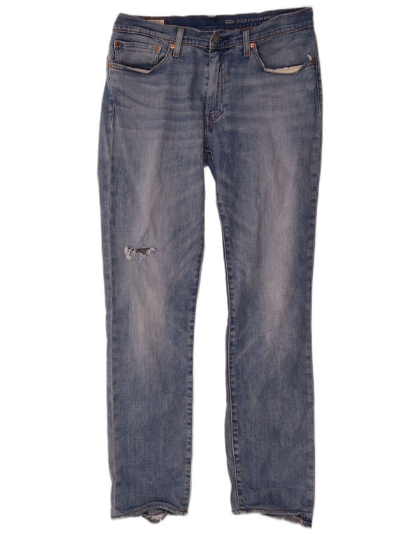 Vaqueros ajustados desgastados para hombre Levi's W34 L32 Algodón azul