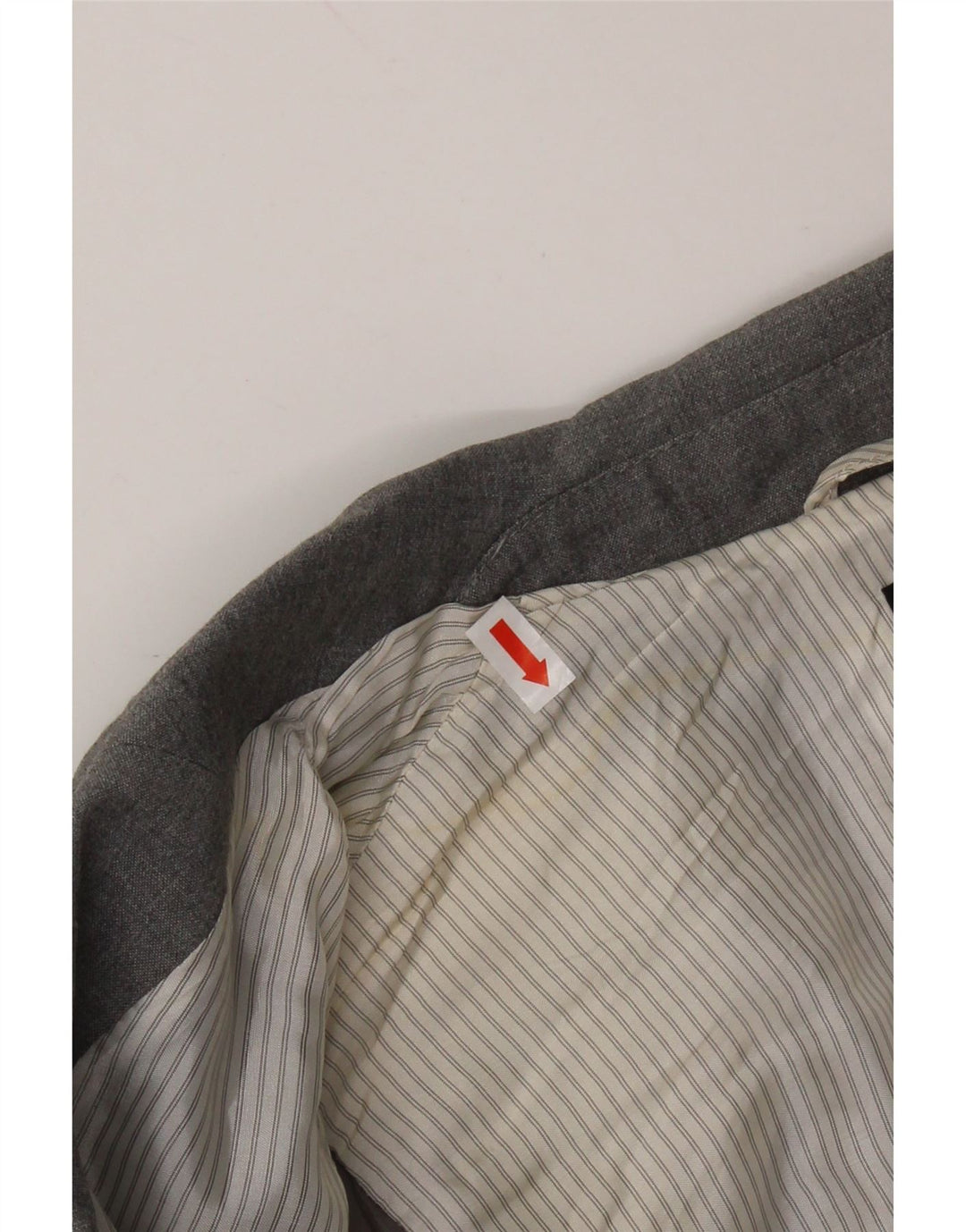 OASIS Chaqueta tipo blazer corta con 1 botón para mujer UK 8 Small Gris Poliéster