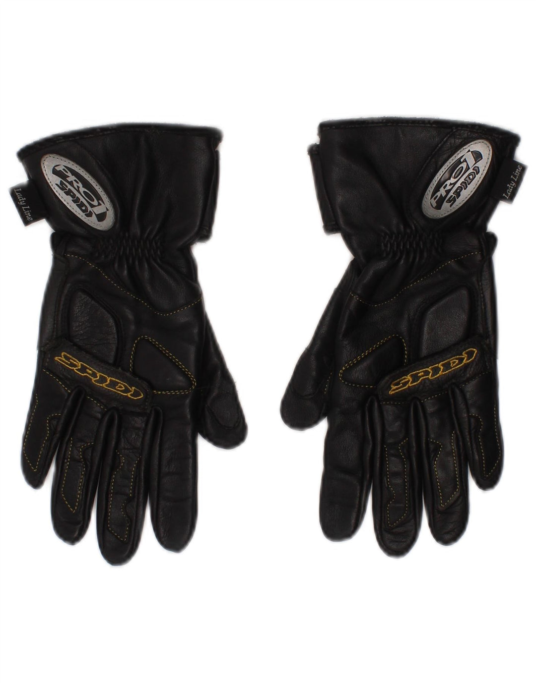 Spidi Mujer Lady Line Biker Guantes De Cuero Medianos Negros Moto