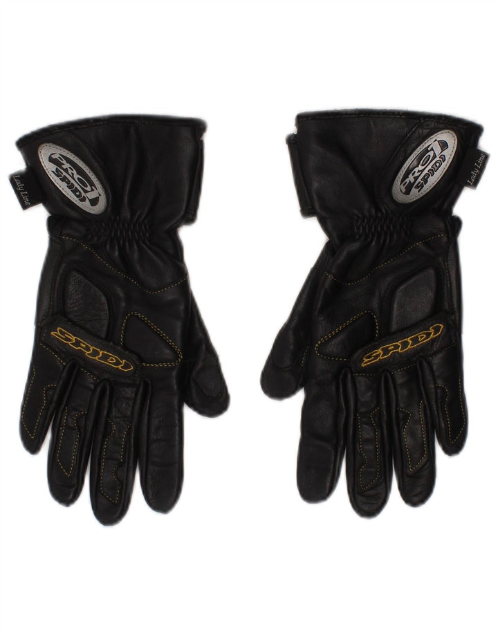 Spidi Mujer Lady Line Biker Guantes De Cuero Medianos Negros Moto
