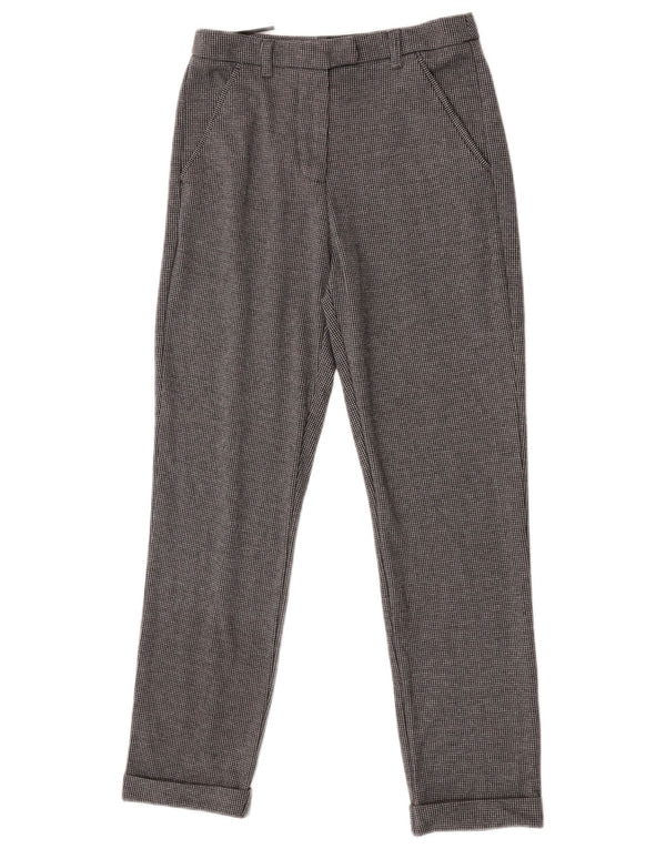 White Stuff Pantalones casuales de cintura alta para mujer UK 10 Small W26 L28 Gris