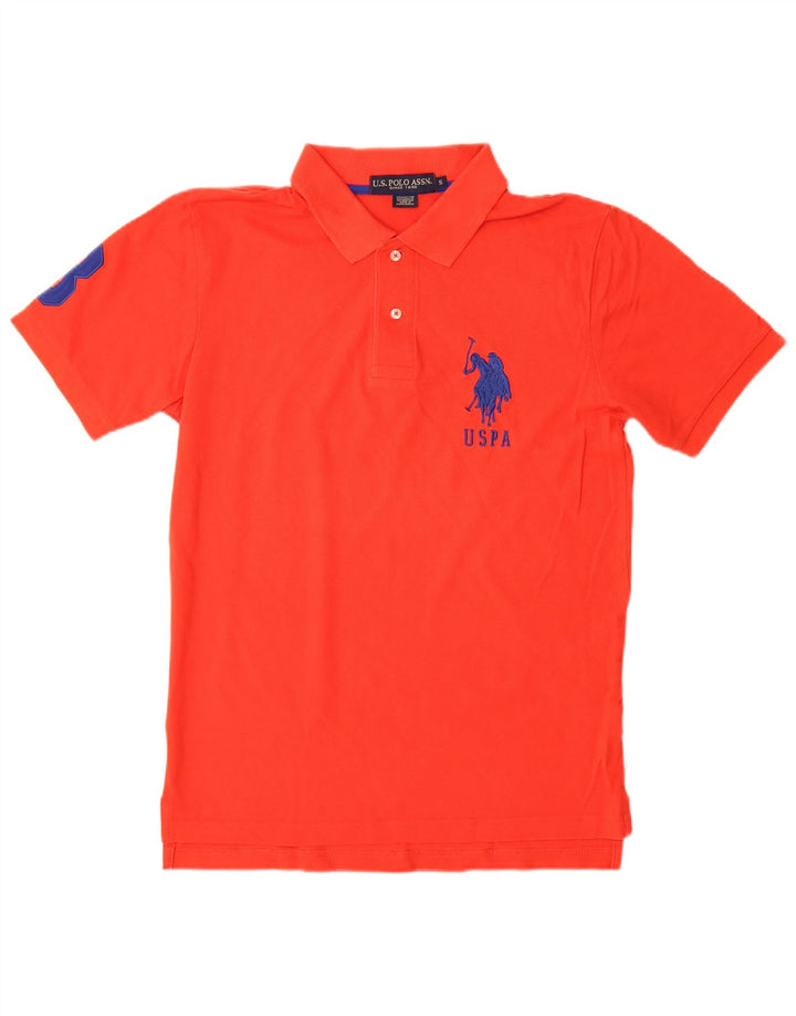 ASSN DE POLO DE EE. UU. Polo Estampado Pequeño De Algodón Rojo Hombre