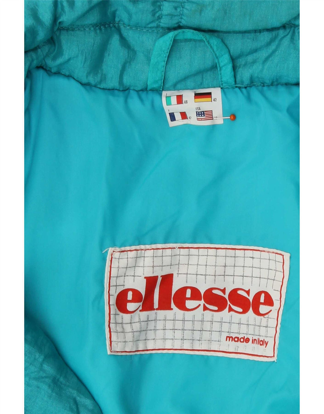 Mono de esquí para mujer Ellesse IT 46 Large Blue Nylon Retro