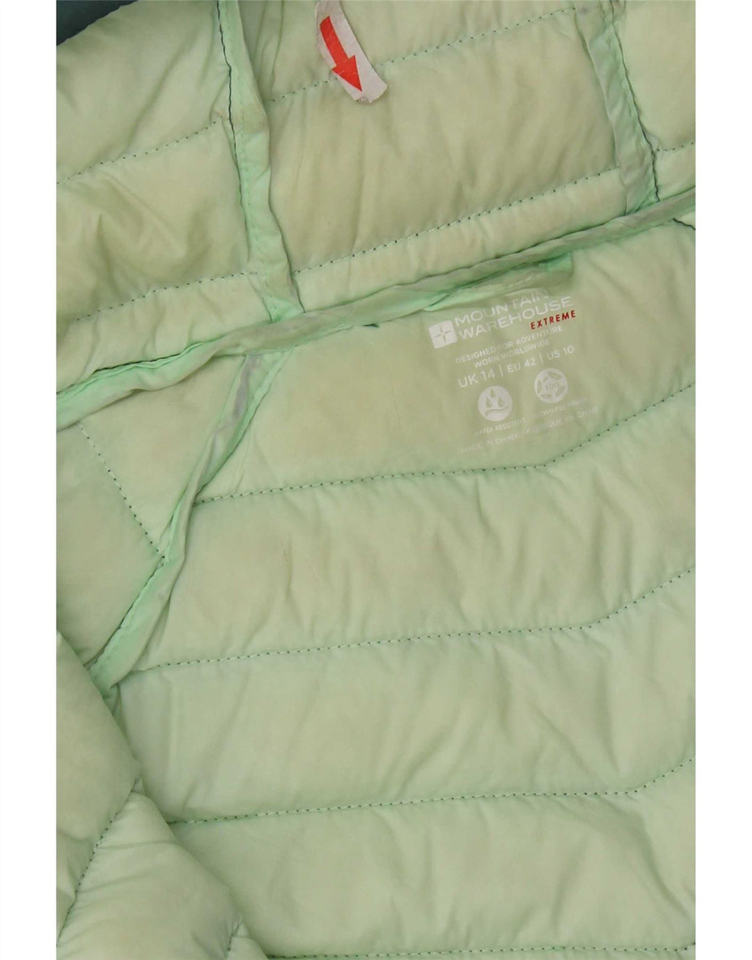 Chaqueta acolchada con capucha para mujer Mountain Warehouse UK 44 Nylon verde medio
