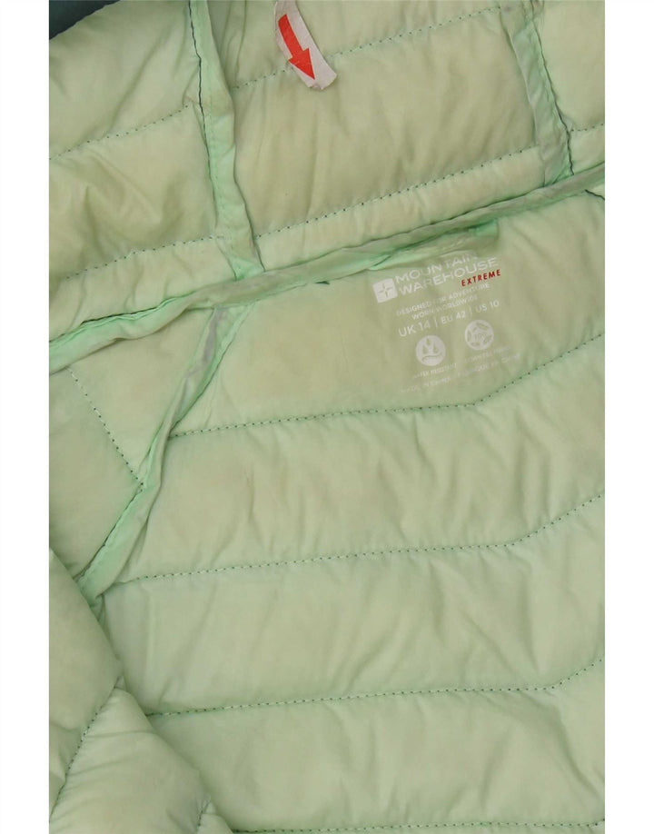 Chaqueta acolchada con capucha para mujer Mountain Warehouse UK 44 Nylon verde medio