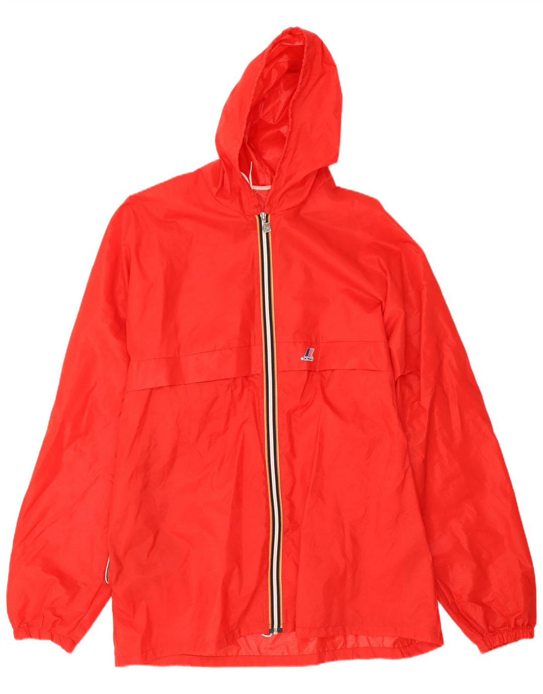 K-Way Chaqueta impermeable con capucha para hombre UK 42 XL Rojo