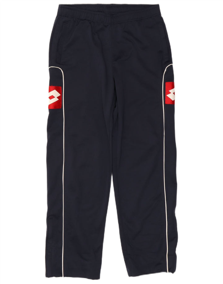 LOTTO Hombre Pantalones De Chándal Gráfico Azul Marino Medio