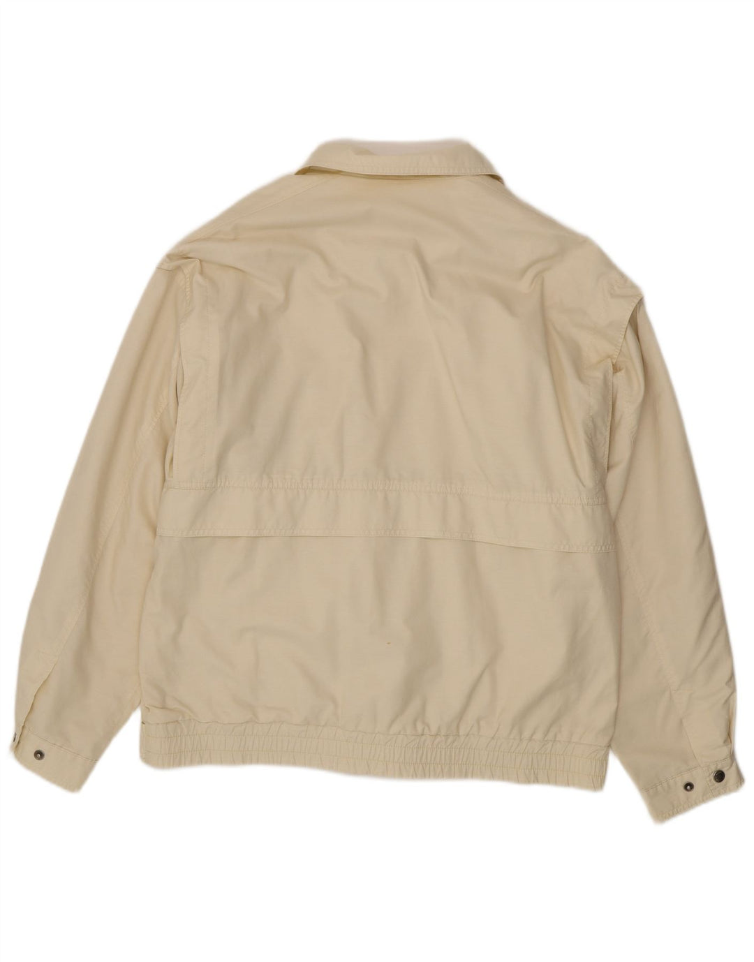 Melka Chaqueta Bomber para Hombre EU 50 Grande Algodón Blanco Roto