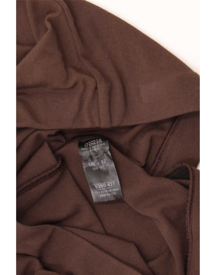 Marks & Spencer Leggings acampanados para mujer UK 42 Viscosa marrón medio
