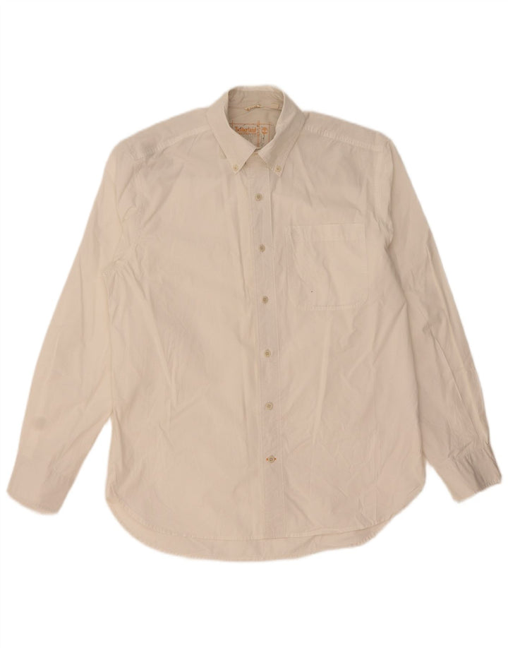 Camisa Timberland Hombre Mediana Algodón Blanco