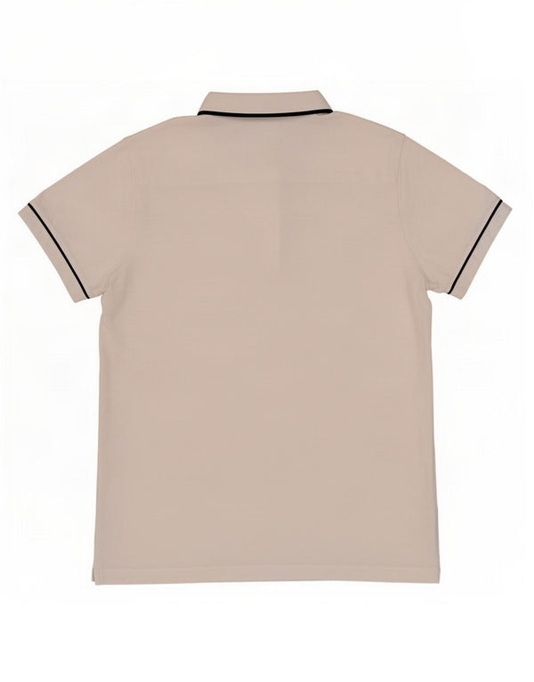 French Connection Polo para hombre de algodón blanco grande