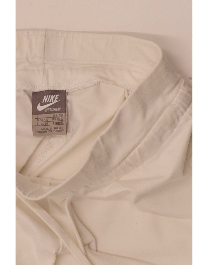 Nike - Pantalones de chándal para mujer, talla 8/10, color blanco