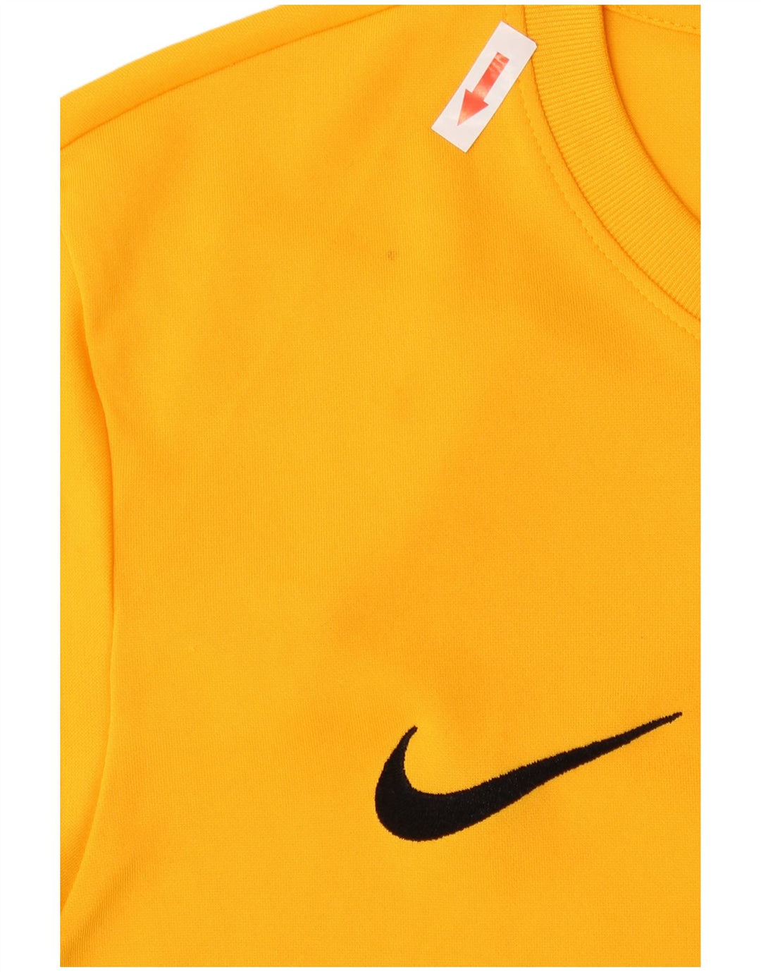 Nike Dri Fit Graphic Top manga larga poliéster amarillo medio para hombre