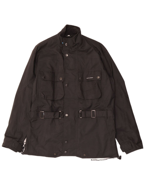 TUCANO URBANO Chaqueta utilitaria para hombre UK 42 XL Poliéster a rayas negras