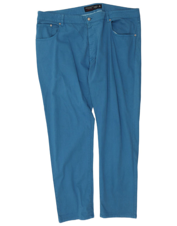 Hackett Pantalones Casuales Rectos Para Hombre W44 L31 Algodón Azul
