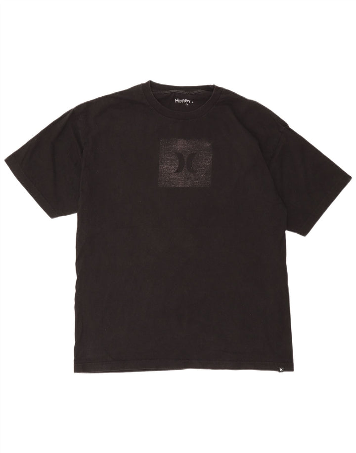 Hurley - Camiseta gráfica para hombre, talla grande, color negro