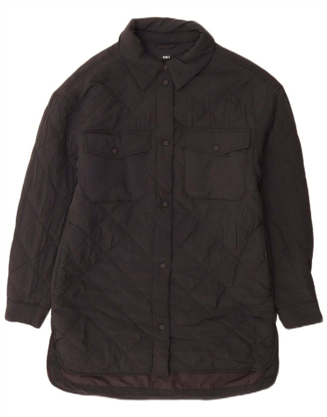 Marks & Spencer Abrigo acolchado extragrande para mujer UK 6 XS Negro