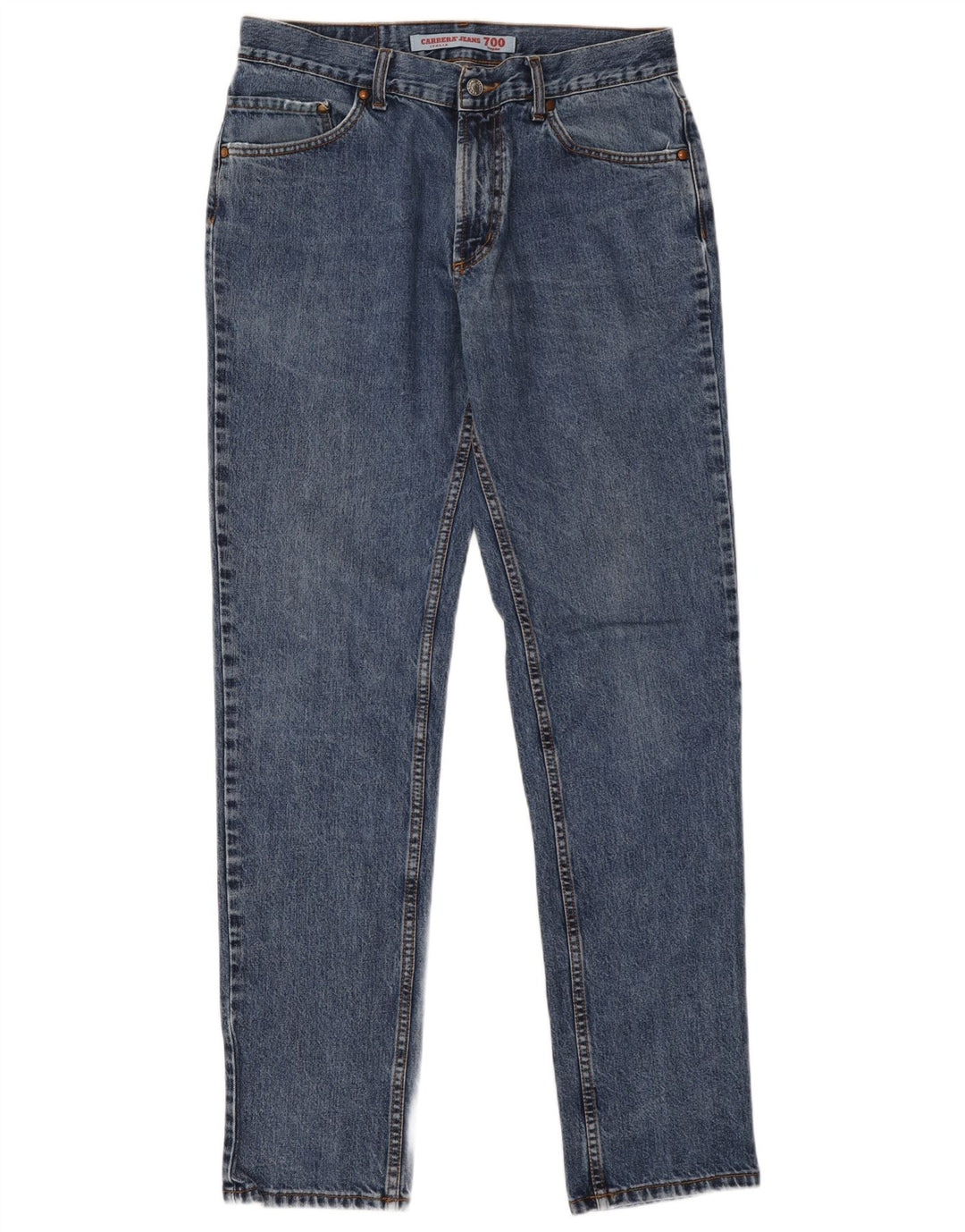 CARRERA Vaqueros rectos regulares 700 para hombre IT 50 Large W34 L33 Algodón azul