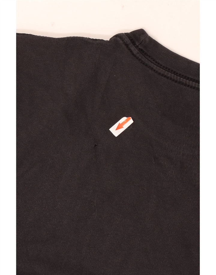 Nike Camiseta con gráfico de corte regular para hombre, talla mediana, algodón negro