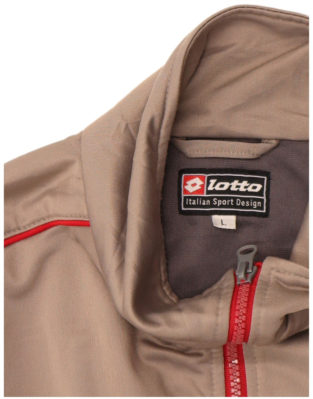 Lotto Hombre Chándal Top Chaqueta Grande Poliéster Beige