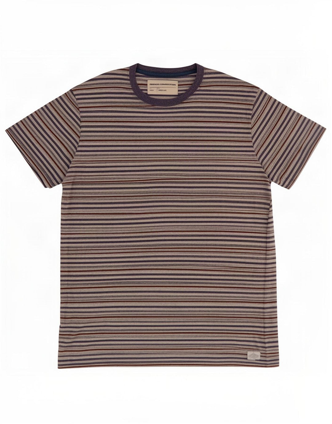 Camiseta para hombre French Connection Top grande con rayas diplomáticas multicolores