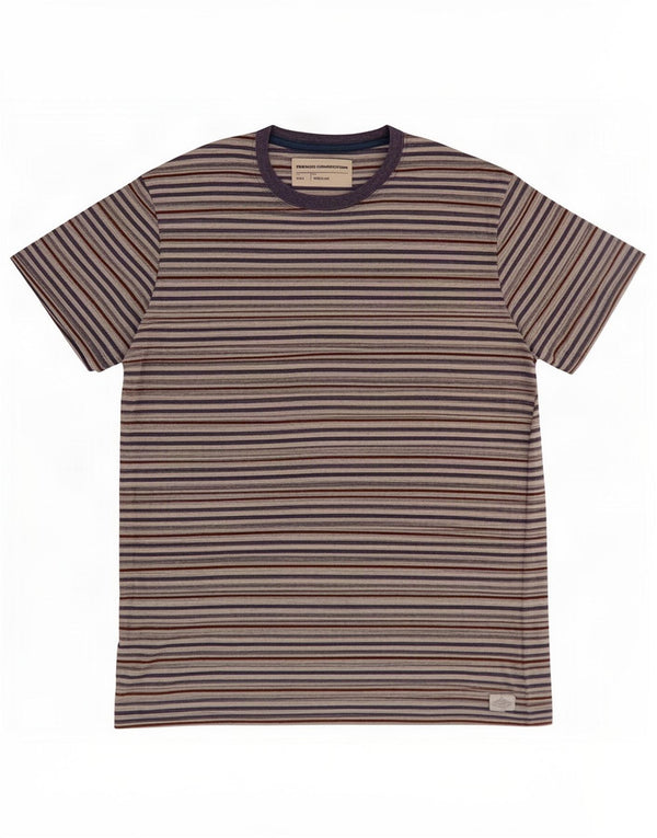 Camiseta para hombre French Connection Top grande con rayas diplomáticas multicolores