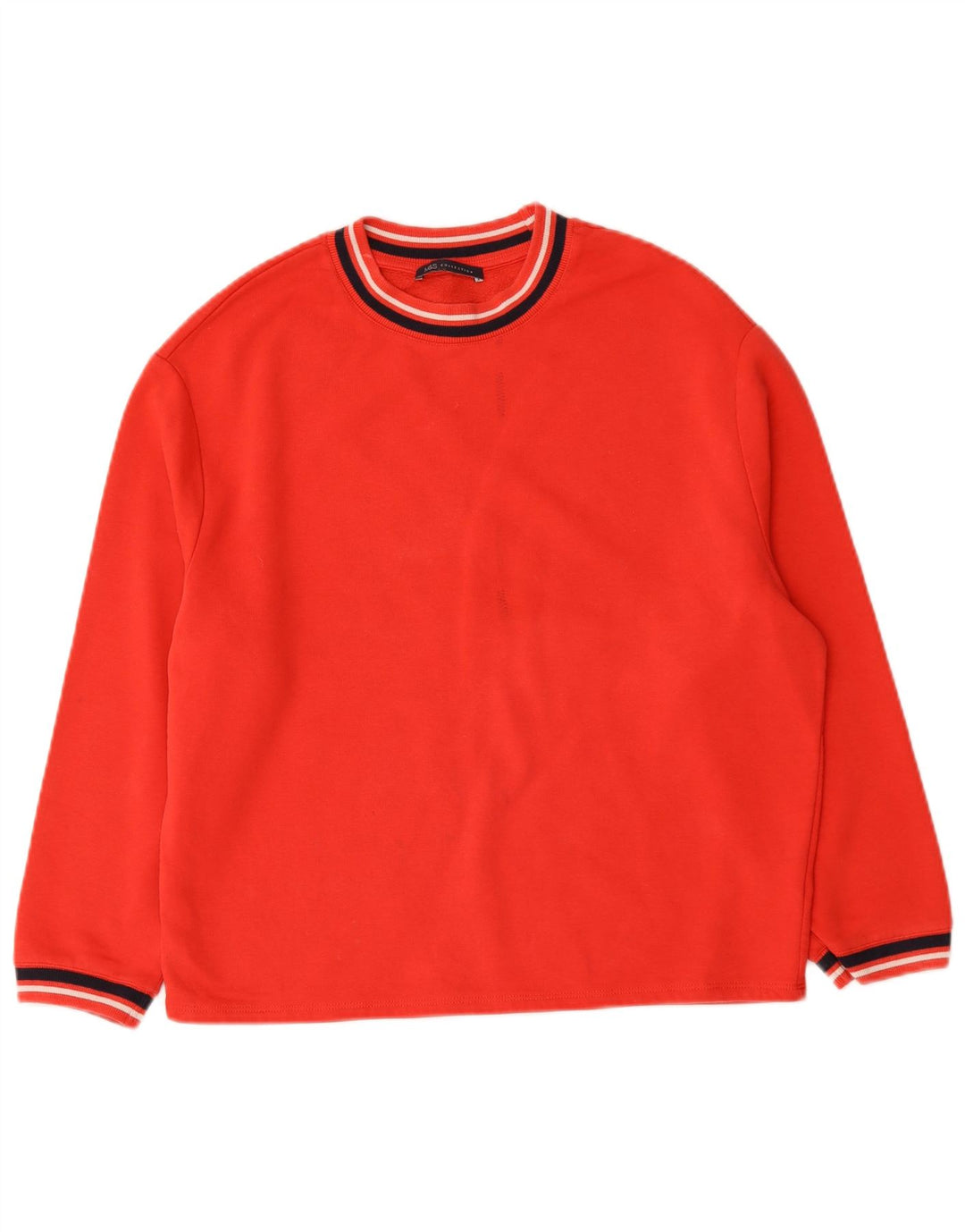 Marks & Spencer - Sudadera extragrande para mujer, talla 10, algodón rojo pequeño